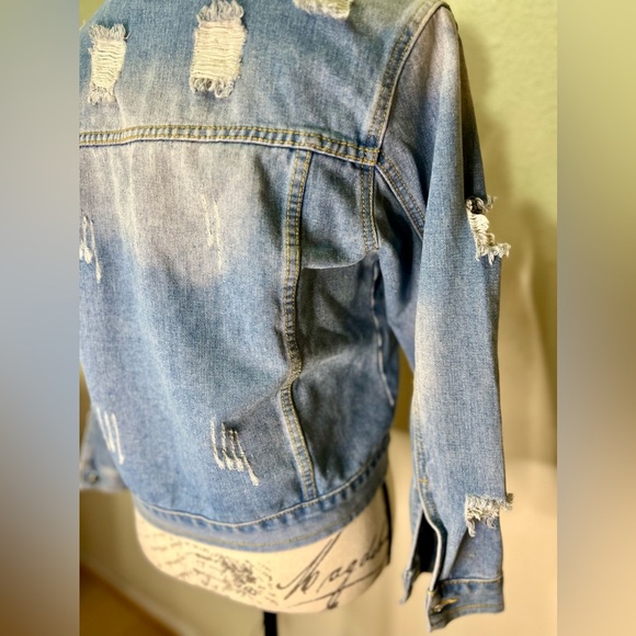 Women’s Denim Jacket Size M Medium - Picture 10 of 14